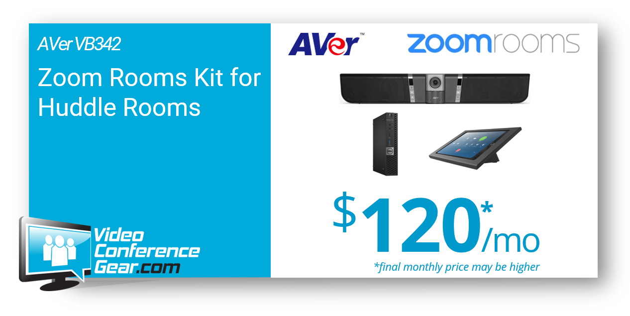 Zoom Rooms Kit of the Day - AVer VB342+ for Huddle Rooms