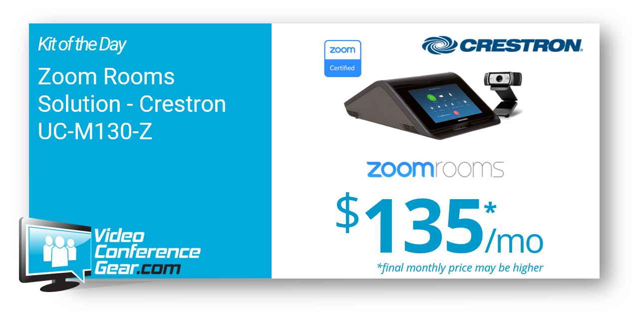Featured Zoom Rooms Solution - Crestron Flex UC-M130-Z - Ready for any conference room
