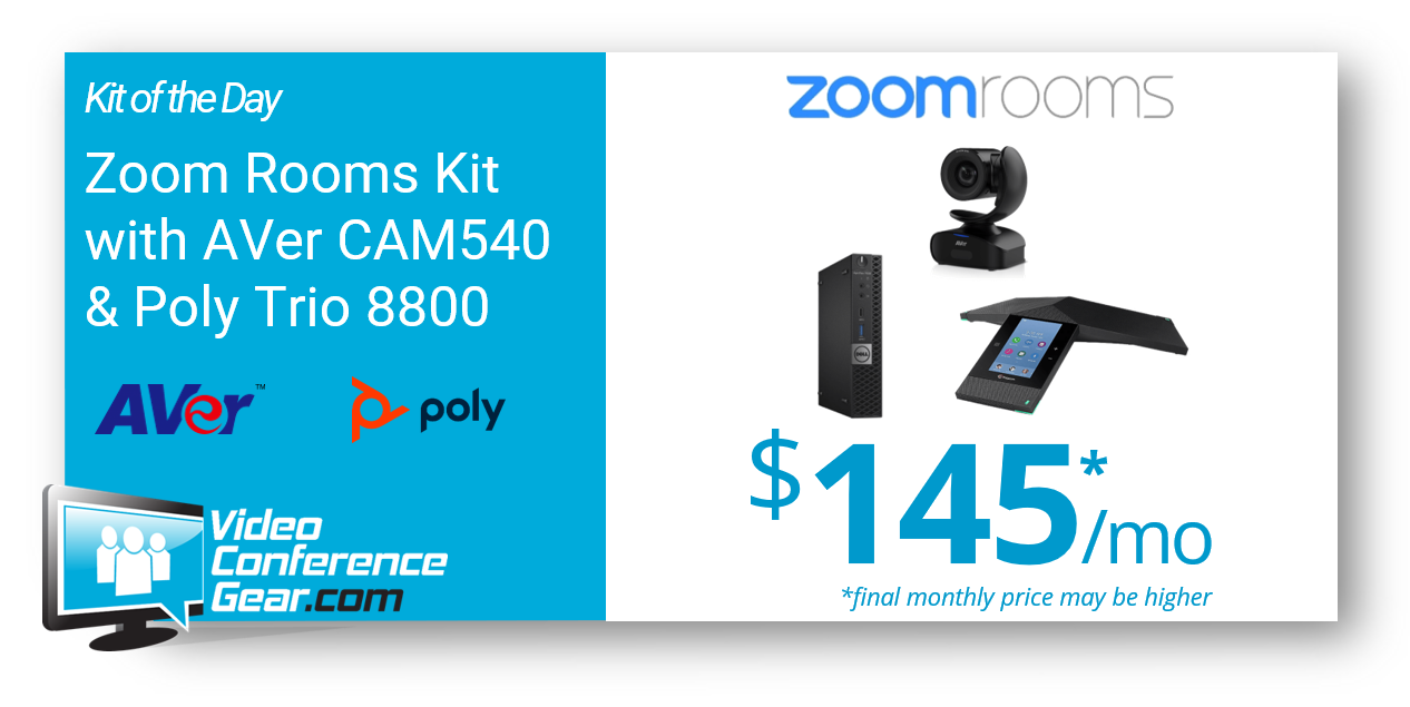 Featured Kit of the Day - Zoom Rooms with AVer CAM540 and Poly Trio 8800