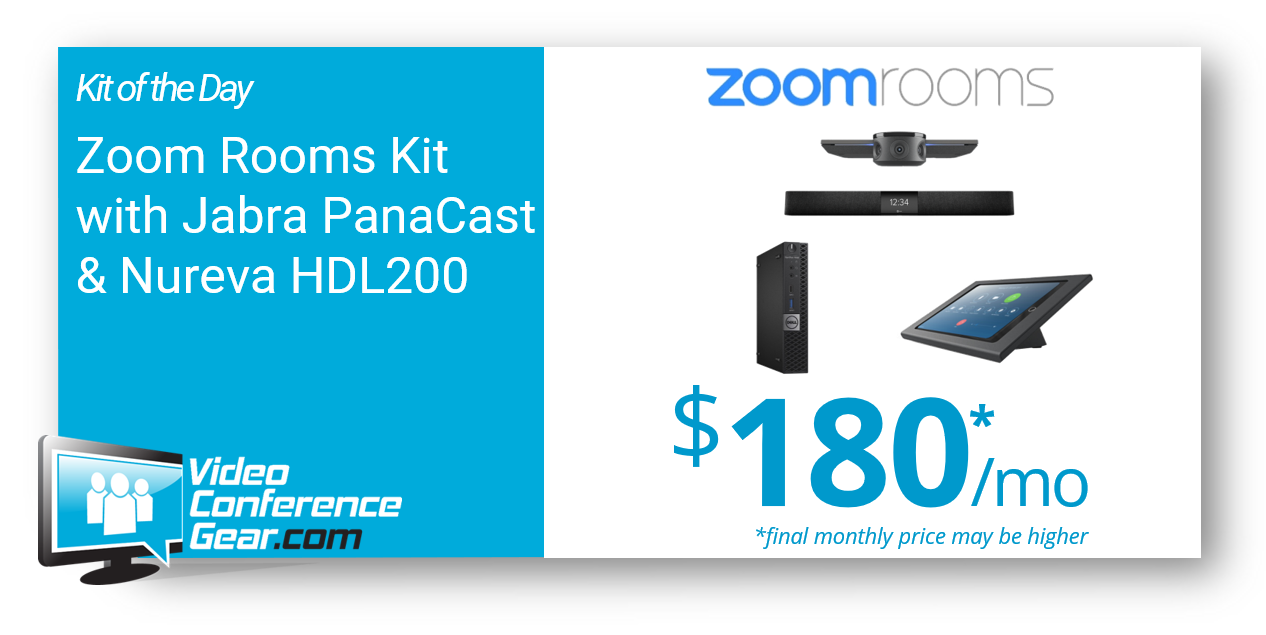 Kit of the Day - Zoom Rooms Kit featuring the Jabra PanaCast and Nureva HDL200 