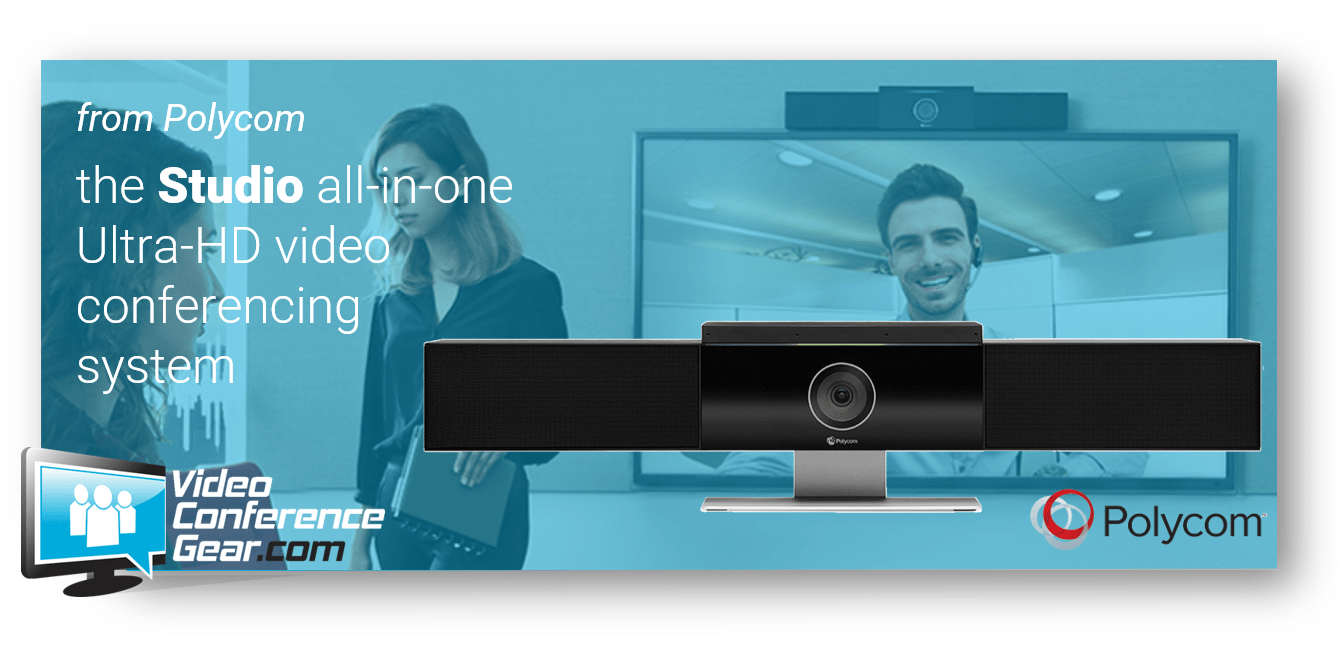 NEW from Polycom! the Studio All-in-One UltraHD Video Conferencing Camera and Audio Solution